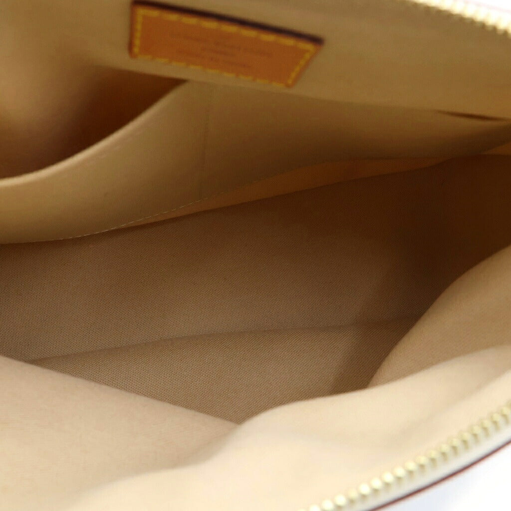 LOUIS VUITTON(ルイヴィトン) ダミエアズール シラクーサPM ショルダーバッグ ブラウン×アイボリー レザー×PVC N41113 ゴールド金具