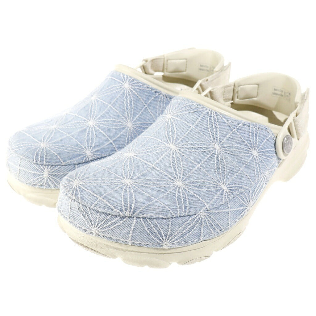 Crocs(クロックス) ×リーバイス 刺し子デニムサンダル ライトブルー×ベージュ 208917‐2Y2