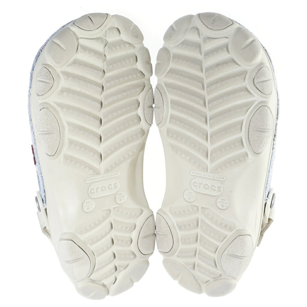 Crocs(クロックス) ×リーバイス 刺し子デニムサンダル ライトブルー×ベージュ 208917‐2Y2