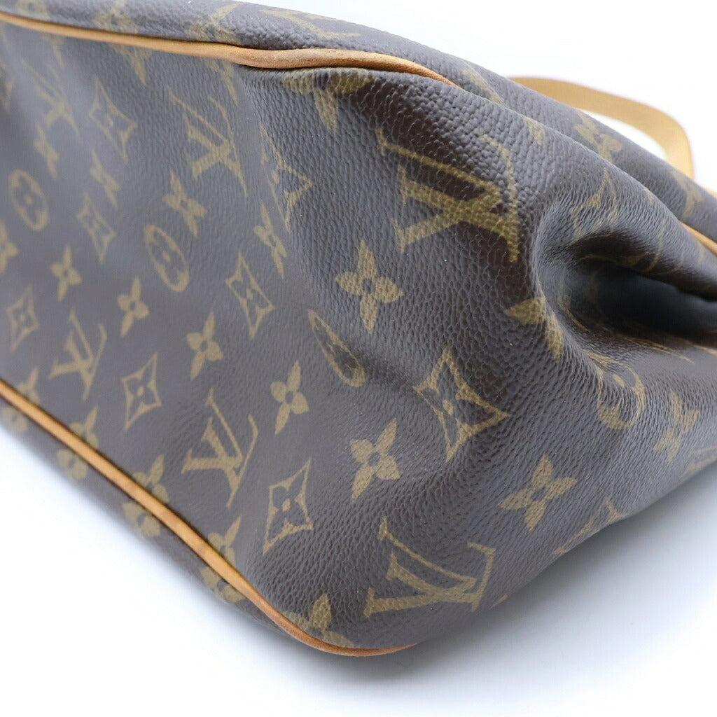 LOUIS VUITTON(ルイヴィトン) モノグラム バティニョール オリゾンタル ハンドバッグ トートバッグ ブラウン PVCレザー M51154 ゴールド金具