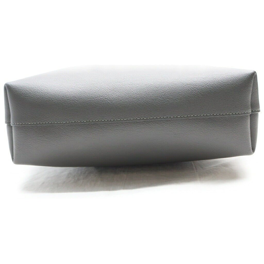 SAINT LAURENT PARIS(サンローランパリ) トイショッピング 2WAYトートバッグ ショルダーバッグ ハンドバッグ グレー レザー 600307 ゴールド金具