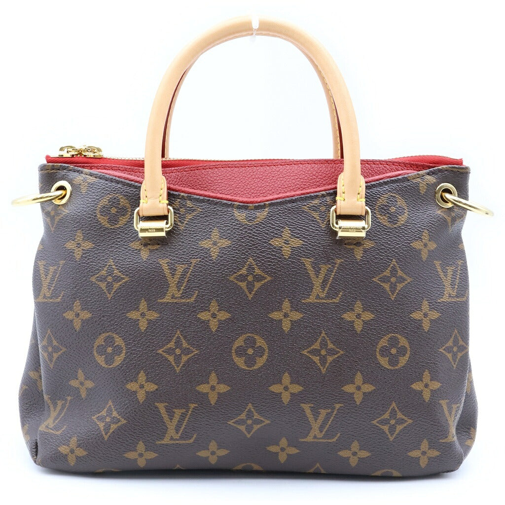 LOUIS VUITTON(ルイヴィトン) モノグラム バラスBB 2WAYハンドバッグ ショルダーバッグ ブラウン×レッド レザー×PVC M41241 ゴールド金具