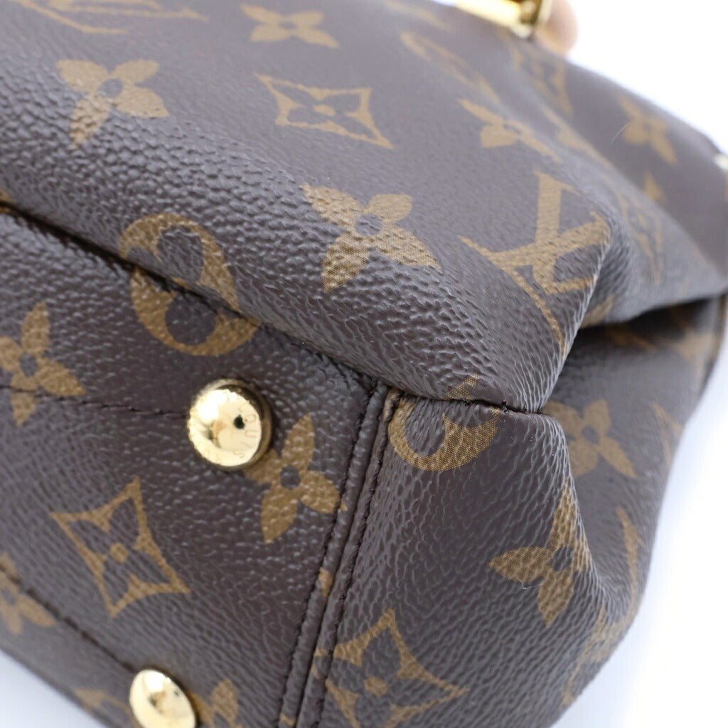 LOUIS VUITTON(ルイヴィトン) モノグラム バラスBB 2WAYハンドバッグ ショルダーバッグ ブラウン×レッド レザー×PVC M41241 ゴールド金具