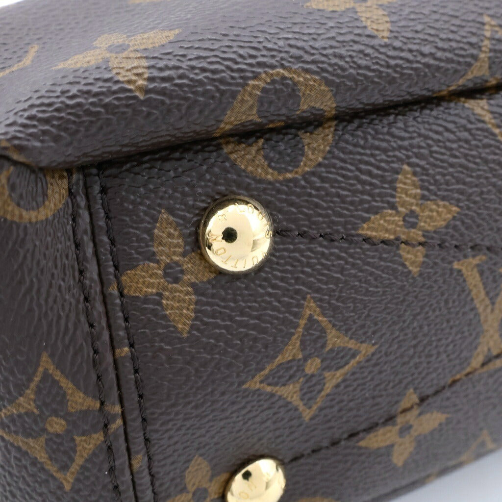 LOUIS VUITTON(ルイヴィトン) モノグラム バラスBB 2WAYハンドバッグ ショルダーバッグ ブラウン×レッド レザー×PVC M41241 ゴールド金具