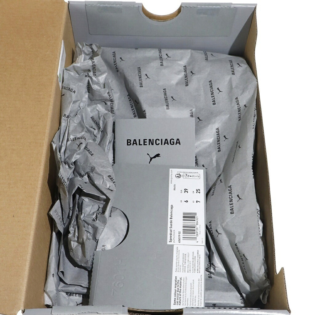 BALENCIAGA(バレンシアガ) ×PUMA スピードキャット ローカットスニーカー ブラック #US7/25cm 406519-02