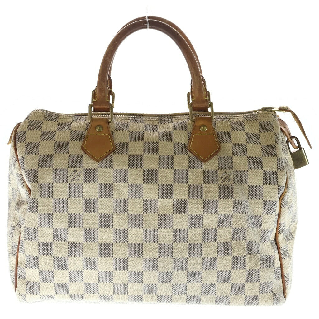 LOUIS VUITTON(ルイヴィトン) スピーディ 30 ハンドバッグ ミニボストン ダミエアズール PVCレザー アイボリー N41533