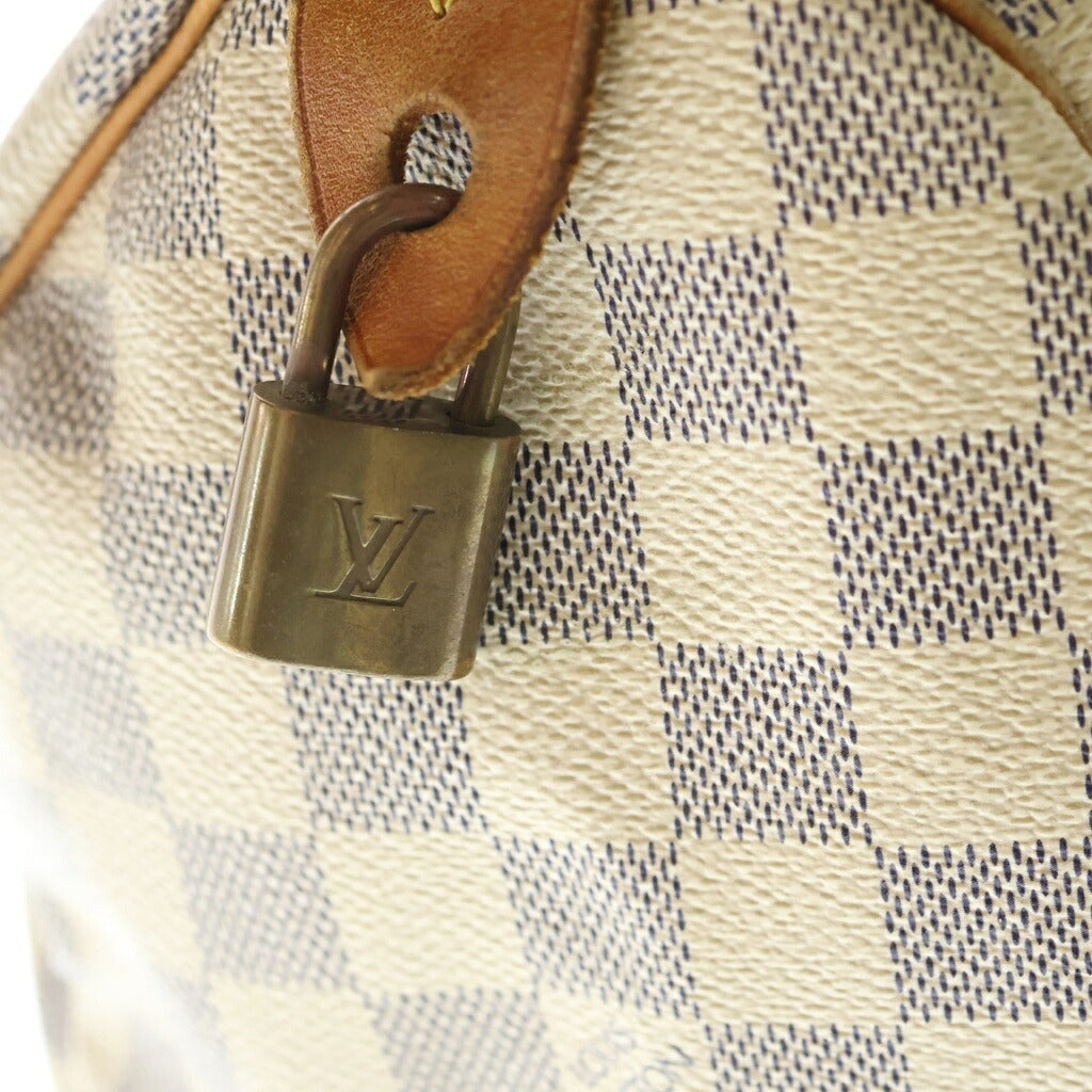 LOUIS VUITTON(ルイヴィトン) スピーディ 30 ハンドバッグ ミニボストン ダミエアズール PVCレザー アイボリー N41533