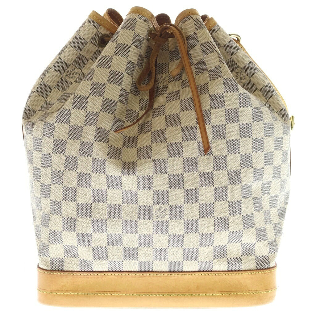 LOUIS VUITTON(ルイヴィトン) ダミエ アズール ノエ ショルダーバッグ 巾着 PVCレザー アイボリー N42222