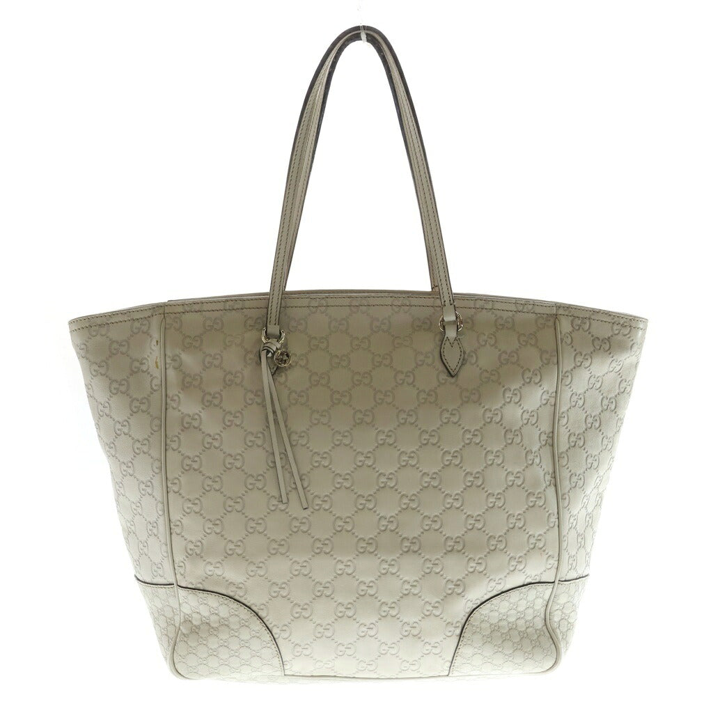 GUCCI(グッチ) グッチシマ トートバッグ ショルダーバッグ レザー アイボリー 323671