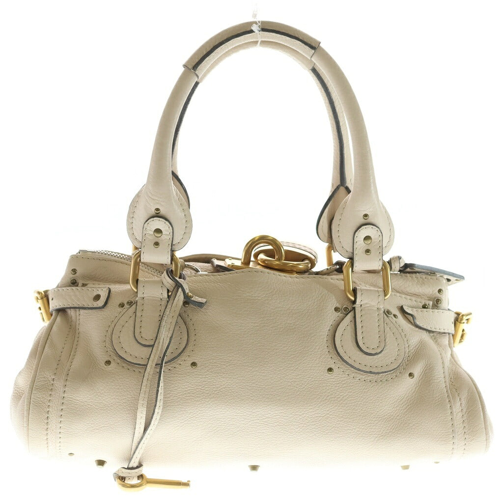 Chloe(クロエ) パディントン ハンドバッグ レザー ベージュ