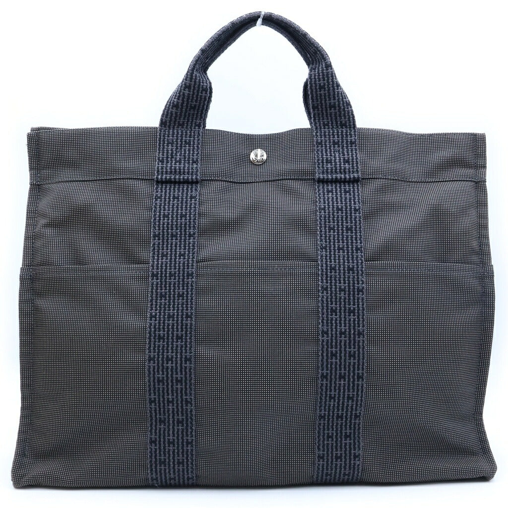 HERMES(エルメス) エールライン トートMM トートバッグ ハンドバッグ キャンバス グレー