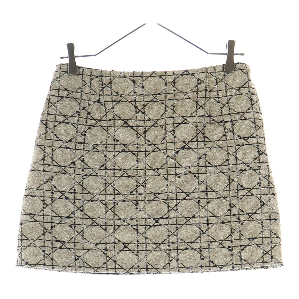 Christian Dior(クリスチャンディオール) カナージュ ツイードスカート ベージュ 511J45A7757