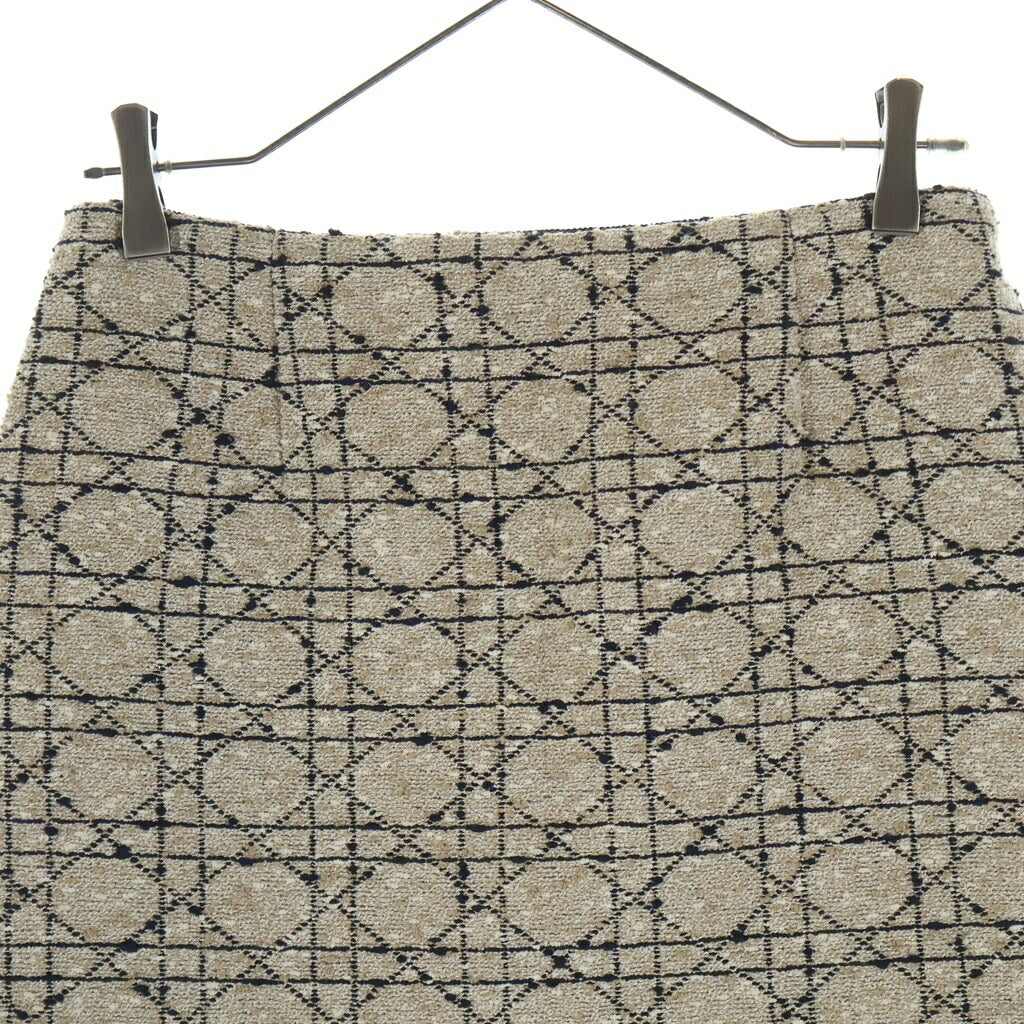 Christian Dior(クリスチャンディオール) カナージュ ツイードスカート ベージュ 511J45A7757