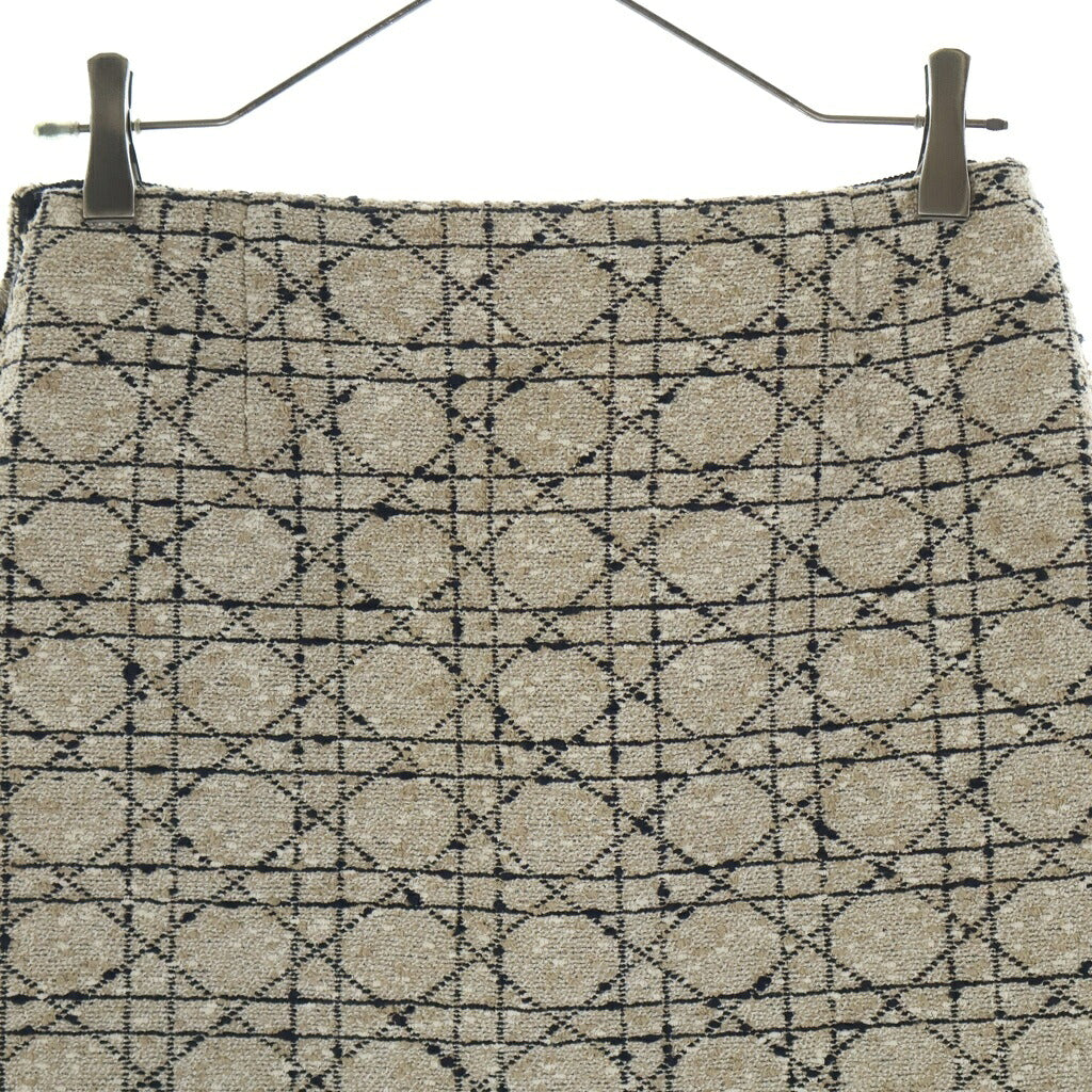 Christian Dior(クリスチャンディオール) カナージュ ツイードスカート ベージュ 511J45A7757