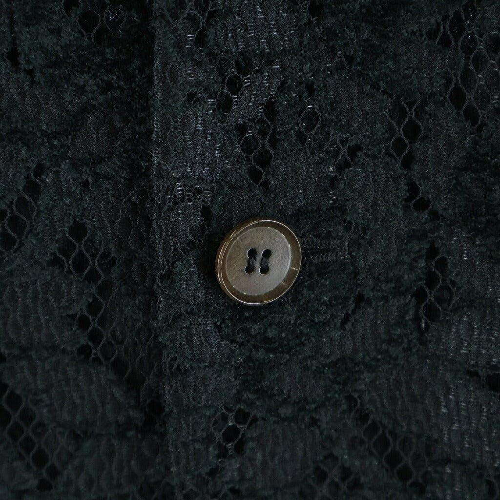 COMME des GARCONS(コムデギャルソン) リリス期 レース切り替え テーラードジャケット ネイビー×ブラック GJ-11050M