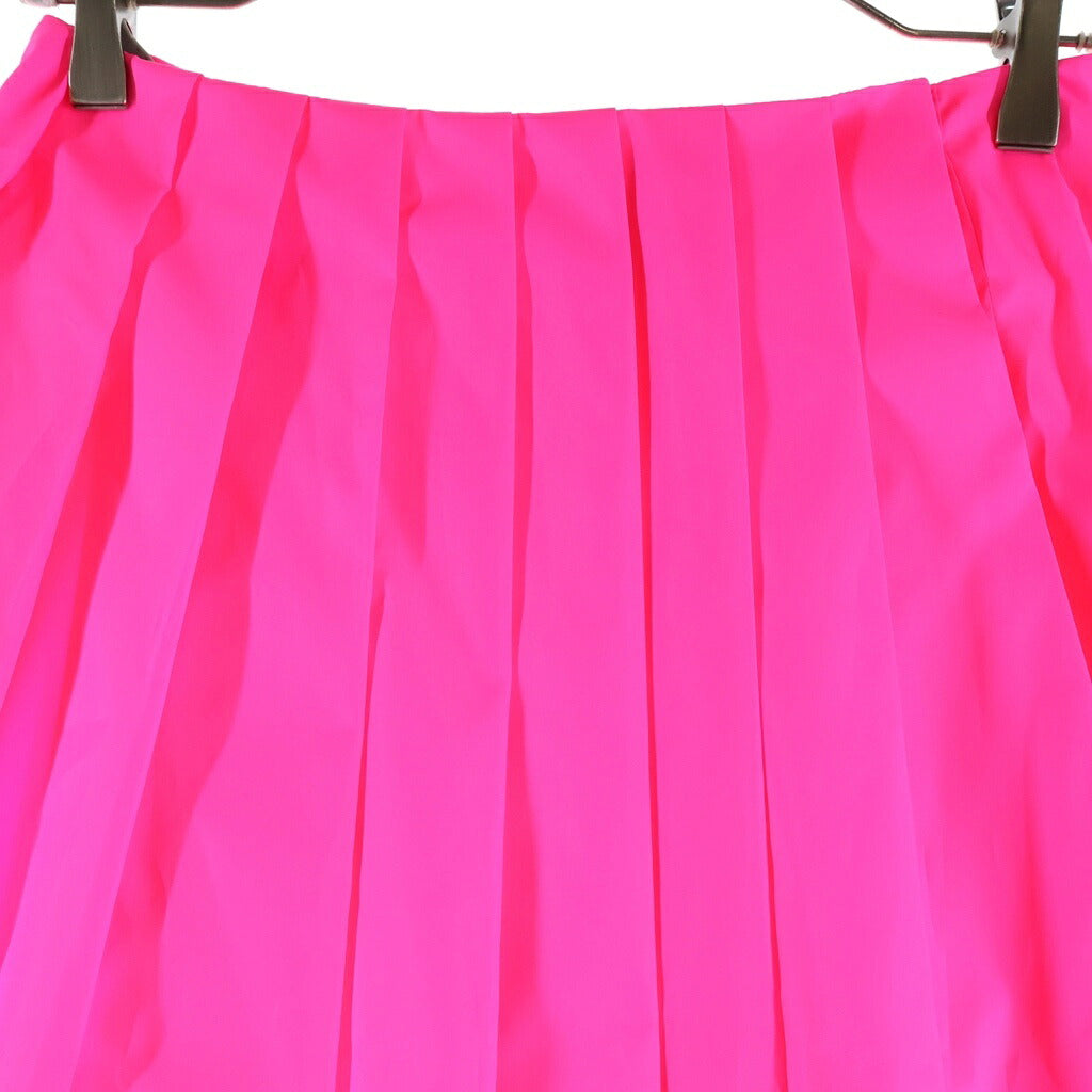 PRADA(プラダ) ナイロンひざ丈プリーツスカート ビビットピンク 21H823