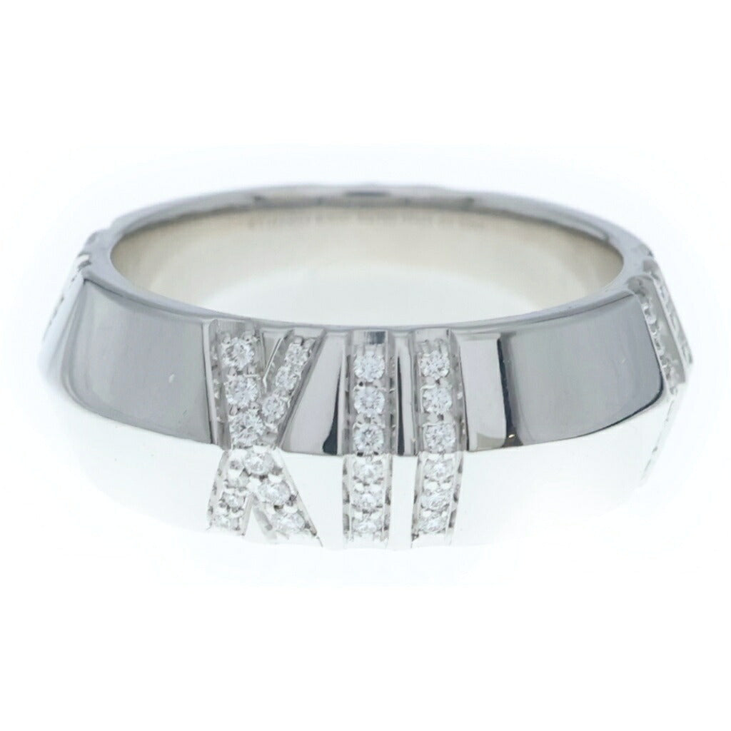 TIFFANY & Co.(ティファニー) アトラスX クローズドワイドリング ダイヤ ホワイトゴールド Au750 WG d0.20ct