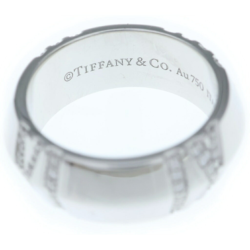TIFFANY & Co.(ティファニー) アトラスX クローズドワイドリング ダイヤ ホワイトゴールド Au750 WG d0.20ct