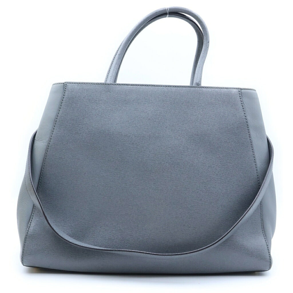 FENDI(フェンディ) トゥージュール 2WAYハンドバッグ ショルダーバッグ グレー レザー 8BH250 ゴールド金具
