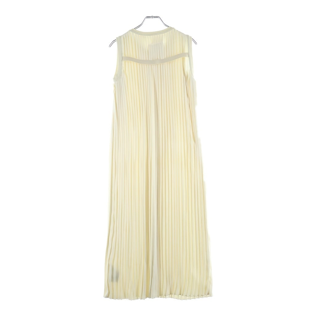 MM6 Maison Margiela(エムエムシックスメゾンマルジェラ) プリーツ ノースリーブワンピース アイボリー S52CT0209 S43455 レディース