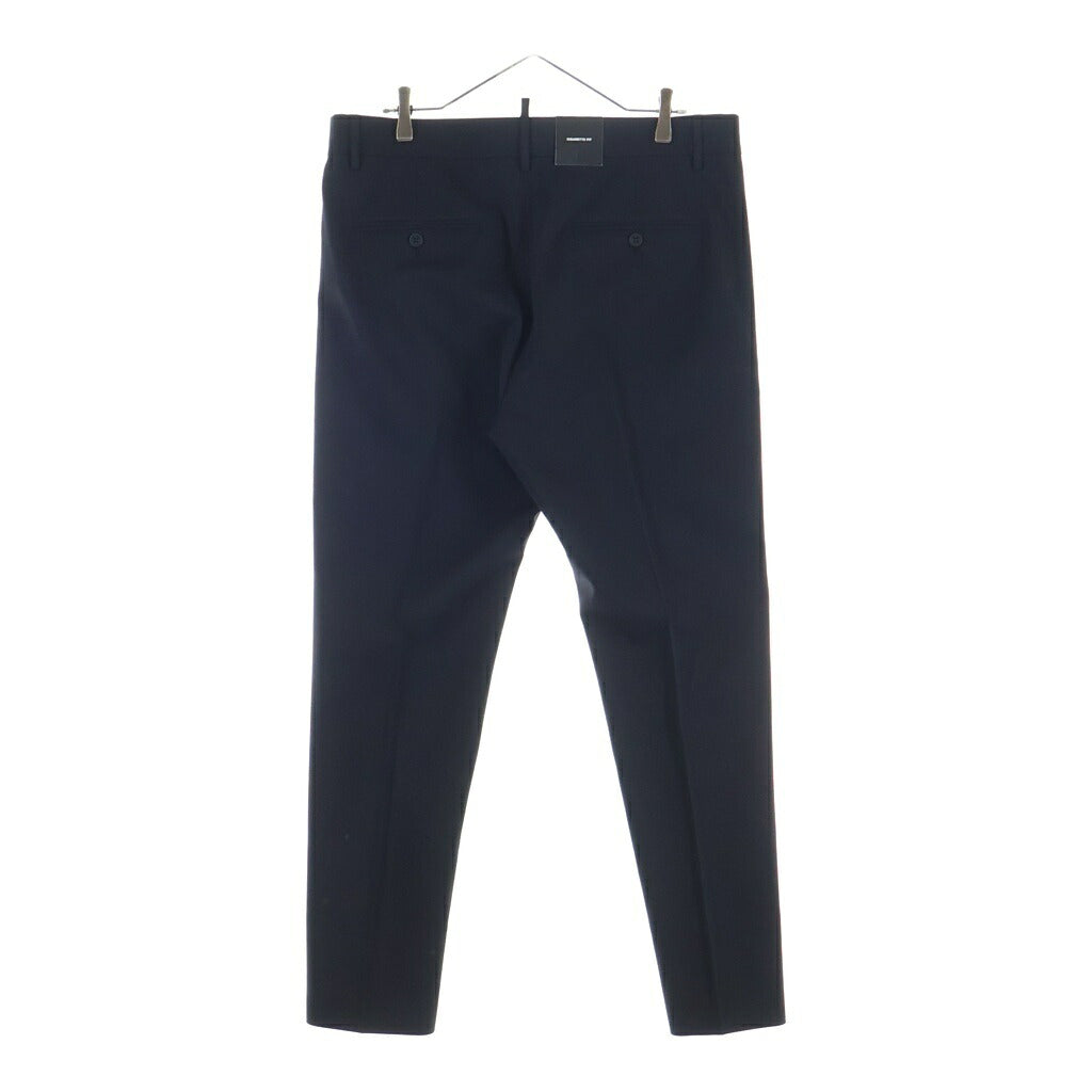 DSQUARED2(ディースクエアード) スラックス パンツ サイドジップ ブラック ウール S74KB0392　S40320