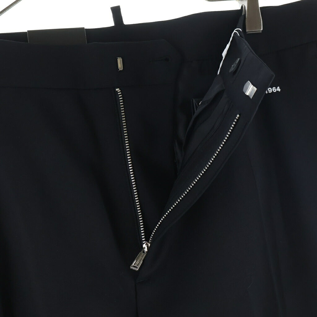 DSQUARED2(ディースクエアード) スラックス パンツ サイドジップ ブラック ウール S74KB0392　S40320
