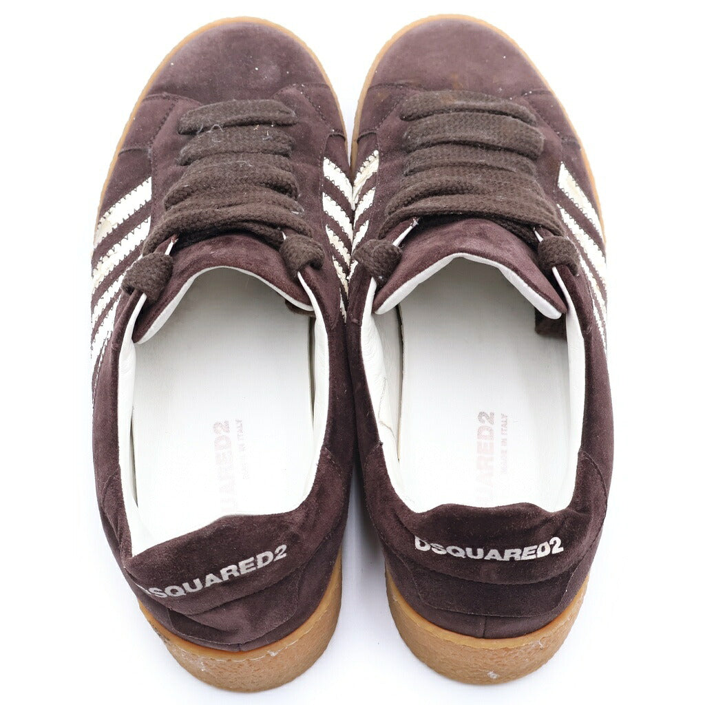 DSQUARED2(ディースクエアード) ローカットスニーカー ブラウン ストライプ スニーカー
