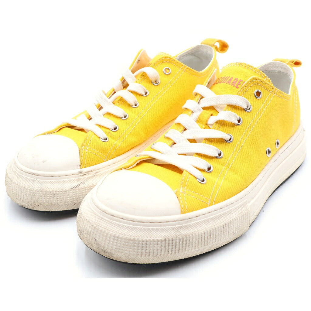 DSQUARED2(ディースクエアード) ローカットスニーカー イエロー コットン 靴