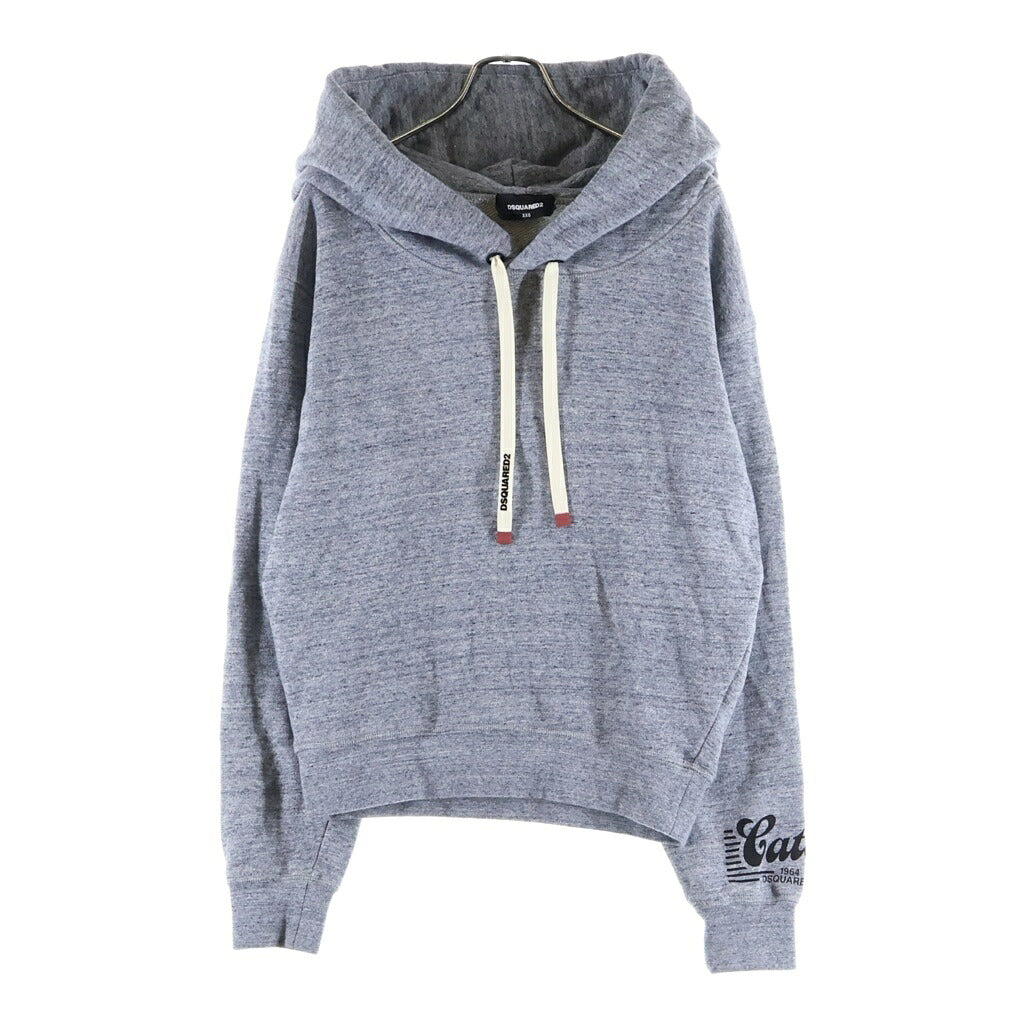 DSQUARED2(ディースクエアード) ロゴフーディー パーカー グレー コットン S72GU0491 レディース