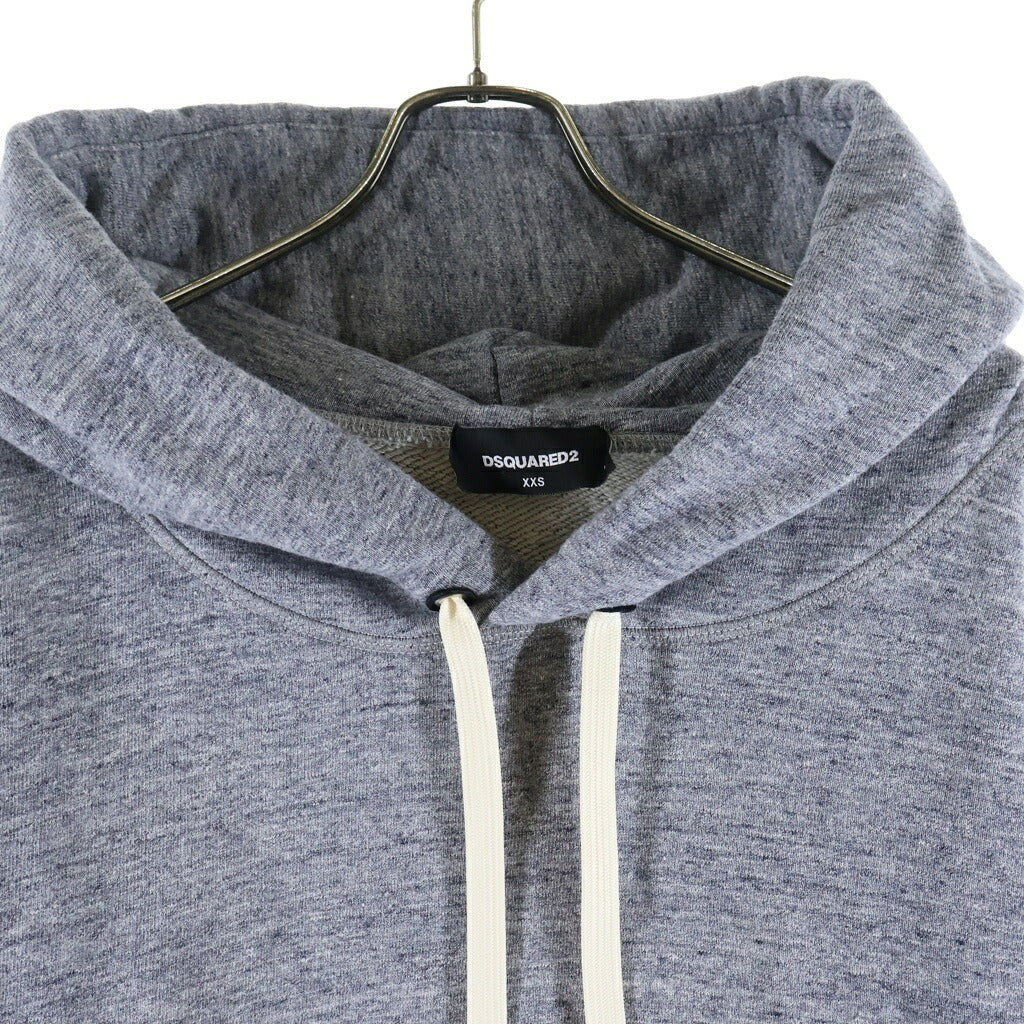DSQUARED2(ディースクエアード) ロゴフーディー パーカー グレー コットン S72GU0491 レディース