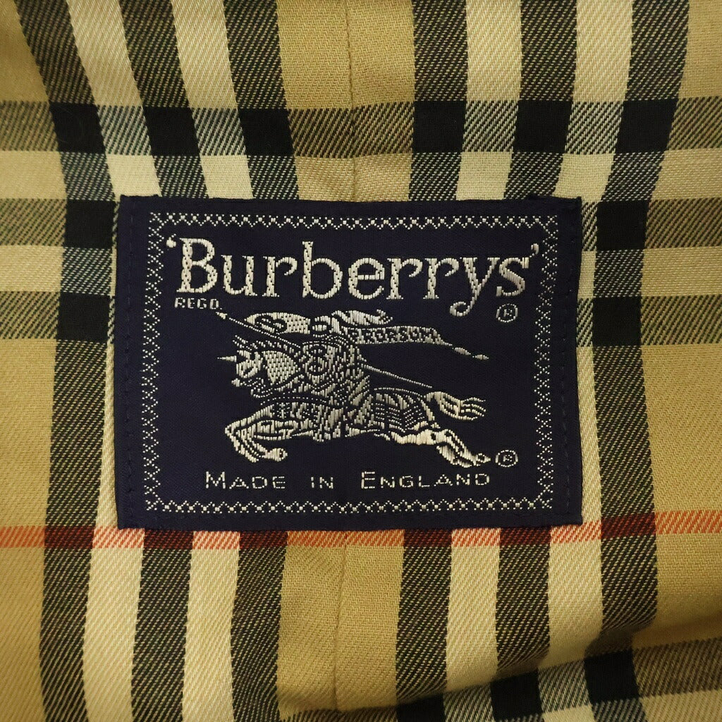BURBERRYS(バーバリーズ) 裏地ノバチェック柄 コットン ダブルブレスト トレンチコート ベージュ