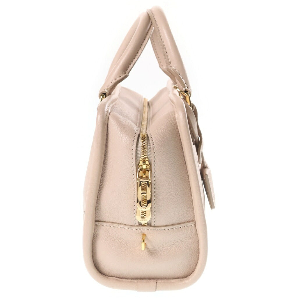 LOEWE(ロエベ) アマソナ23 ハンドバッグ ショルダーバッグ 2WAY アナグラム ベージュ レザー A039N07X17