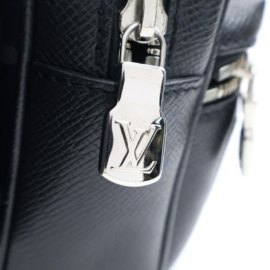 LOUIS VUITTON(ルイヴィトン) モノグラムエクリプス バムバッグ ショルダーバッグ ウエストバッグ ボディバッグ ブラック レザー×PVC M30245 シルバー金具