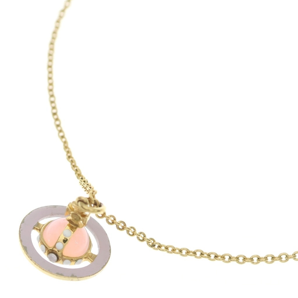 Vivienne Westwood(ヴィヴィアンウエストウッド) オーブ ネックレス ペンダント チェーン ゴールド×パープル GP