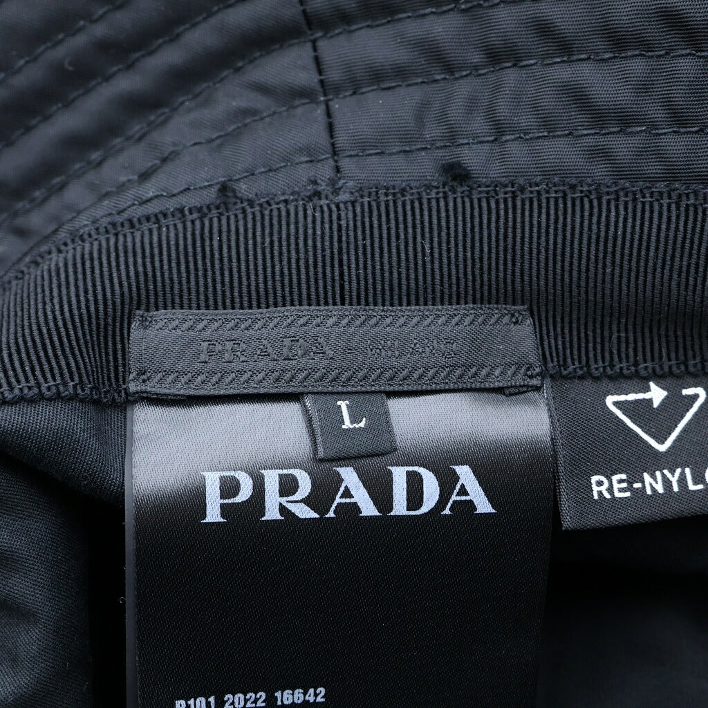 PRADA(プラダ) Re-Nylon リナイロン バケットハット ブラック 帽子 2HC137