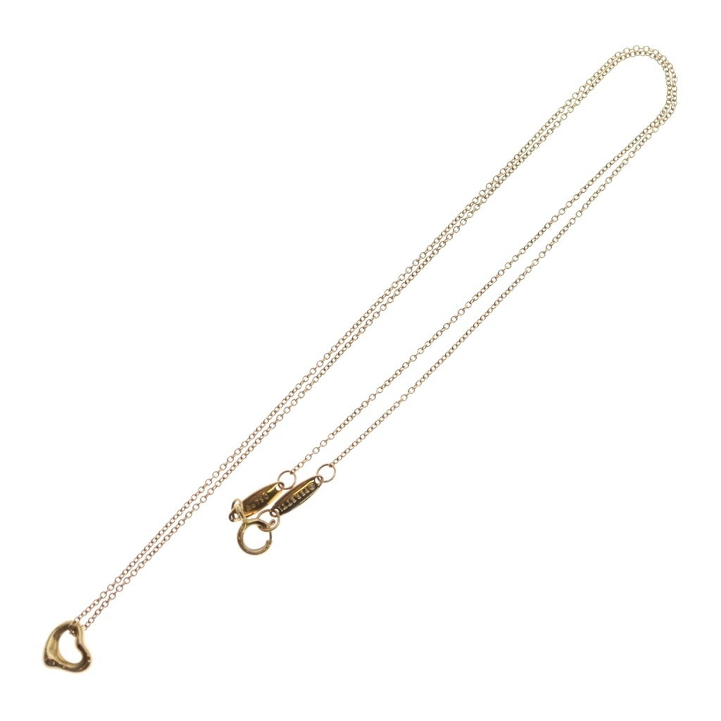 TIFFANY & Co.(ティファニー) オープンハート ネックレス ペンダント K18 Au750 イエローゴールド
