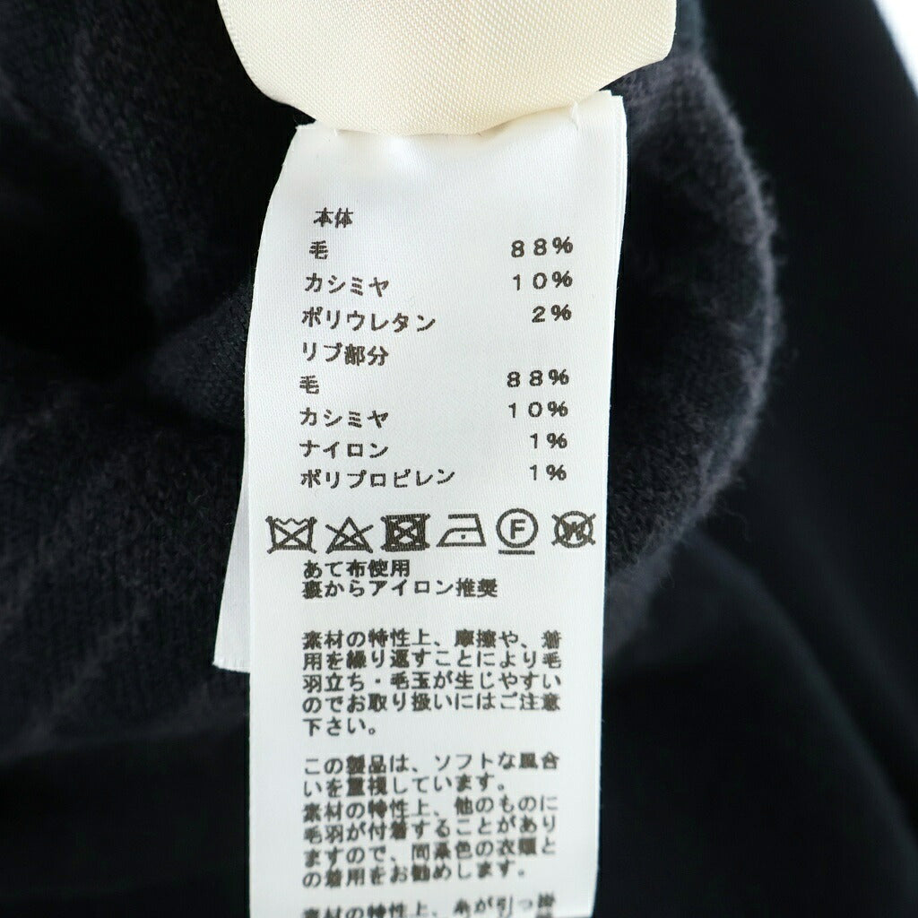 HERMES(エルメス) 23AW リバーシブル ニットブルゾン ドライバーズニット ジップアップ ブラック 3H2204D2 レディース