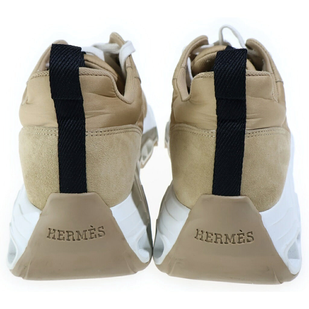 HERMES(エルメス) インパルス ローカットスニーカー ブラウンベージュ スエード×レザー