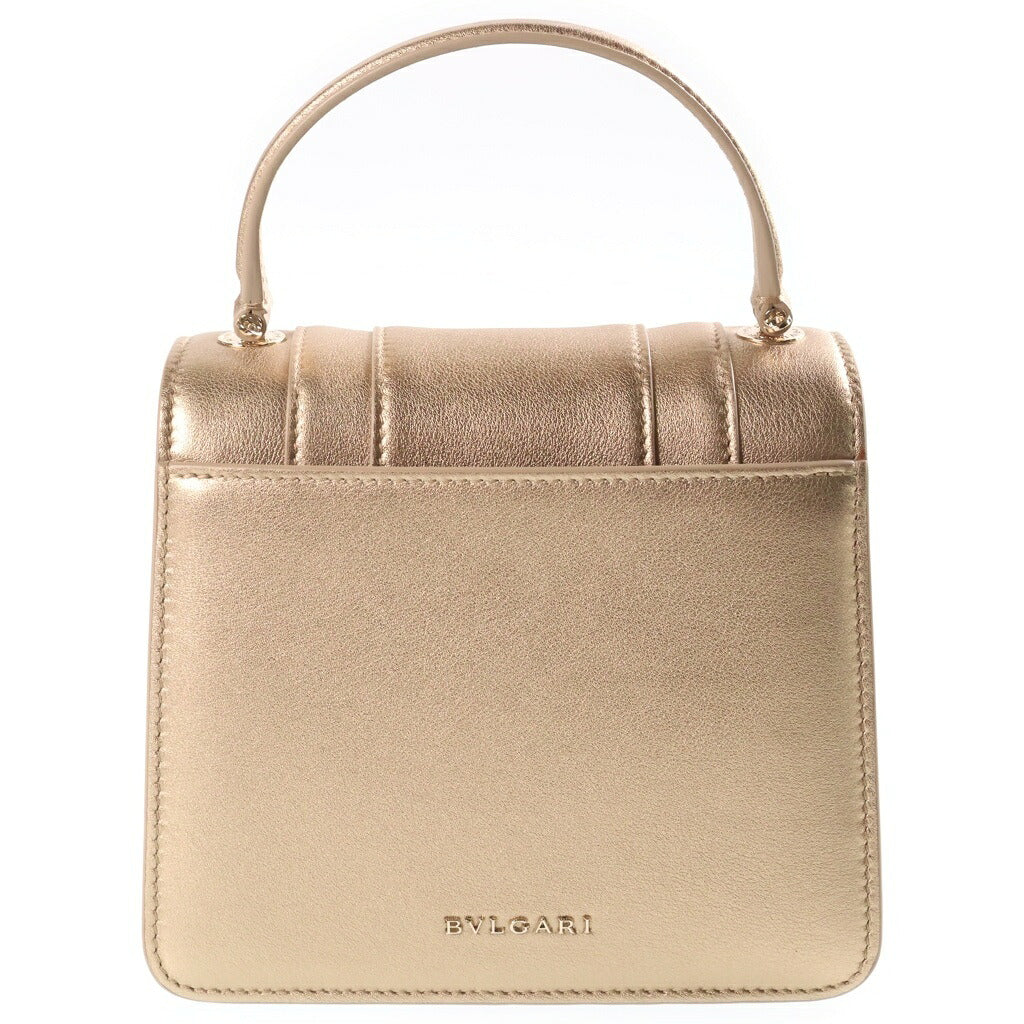 BVLGARI(ブルガリ) セルペンティ 2WAYハンドバッグ チェーンショルダーバッグ ゴールド レザー ゴールド金具