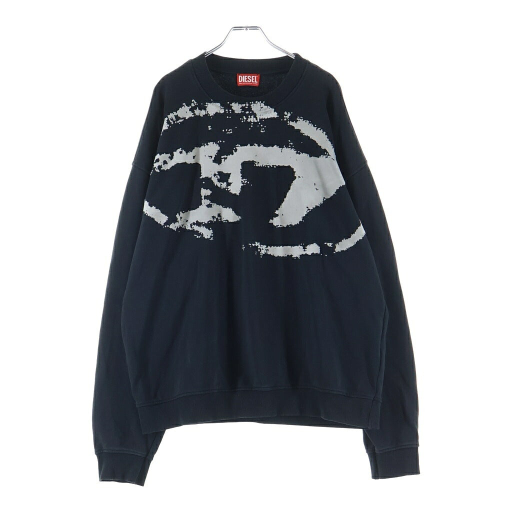 DIESEL(ディーゼル) ロゴ トレーナー トップス 長袖 コットン ブラック