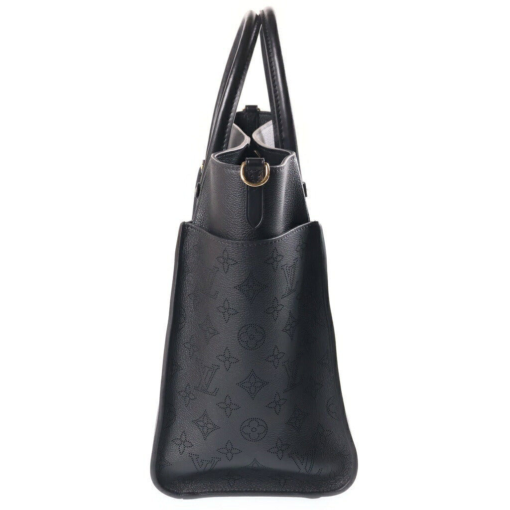 LOUIS VUITTON(ルイヴィトン) モノグラム タフタージュ オンマイサイドGM ハンドバッグ ショルダーバッグ 2WAY ブラック レザー M22225 ICタイプ