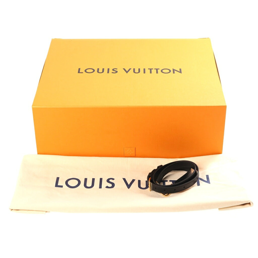 LOUIS VUITTON(ルイヴィトン) モノグラム タフタージュ オンマイサイドGM ハンドバッグ ショルダーバッグ 2WAY ブラック レザー M22225 ICタイプ