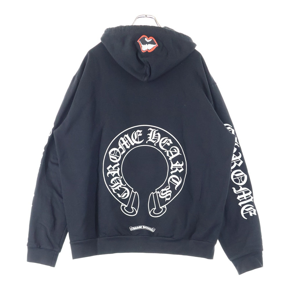 CHROME HEARTS(クロムハーツ) ×MATTY BOY Chomper horseshoe Hoodie チョンパー ホースシュー プルオーバーパーカー ブラック