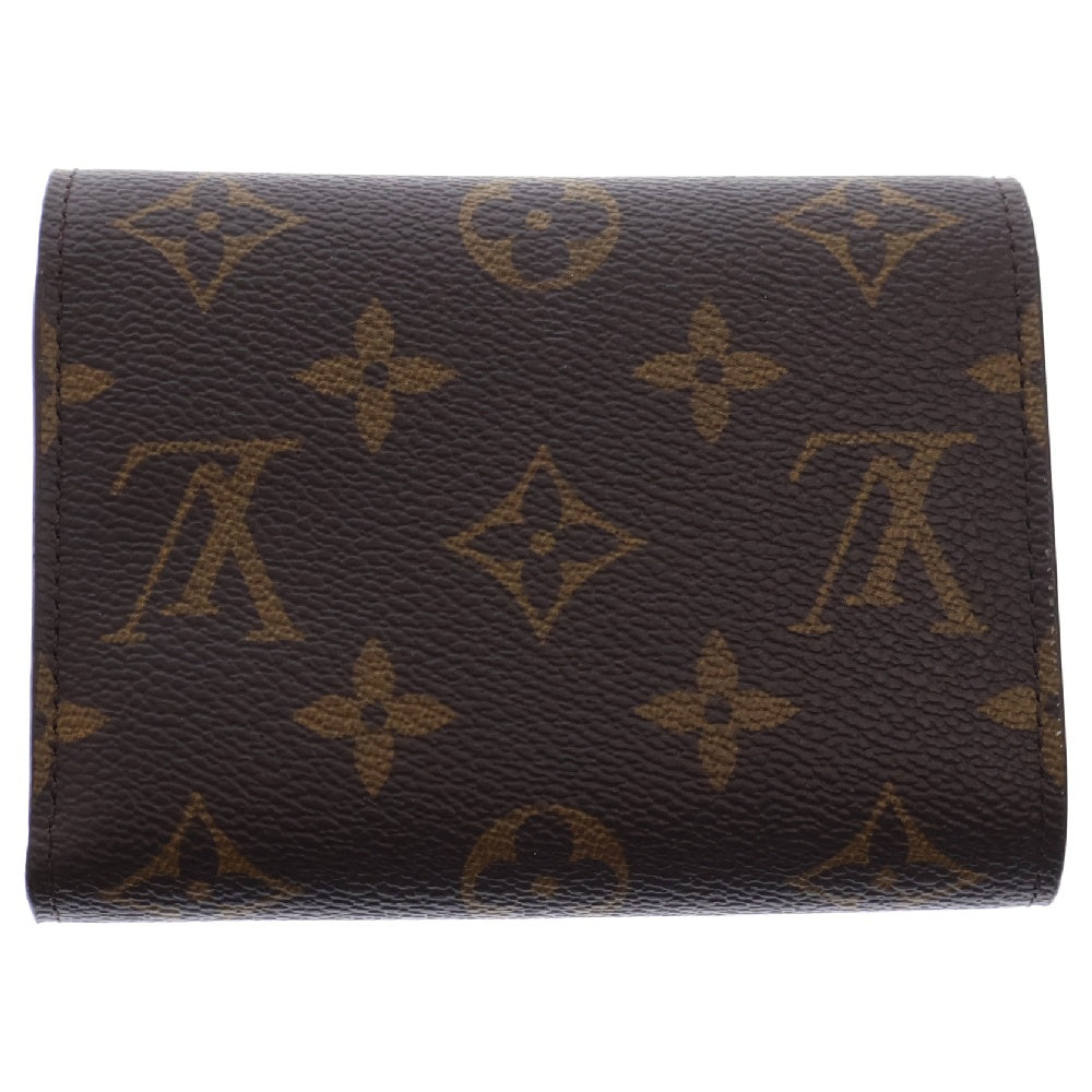 LOUIS VUITTON(ルイヴィトン) モノグラム ヴィヴィエンヌ ポルトフォイユヴィクトリーヌ コンパクトウォレット 三つ折り財布 PVC ブラウン フューシャ M69751 ICタイプ