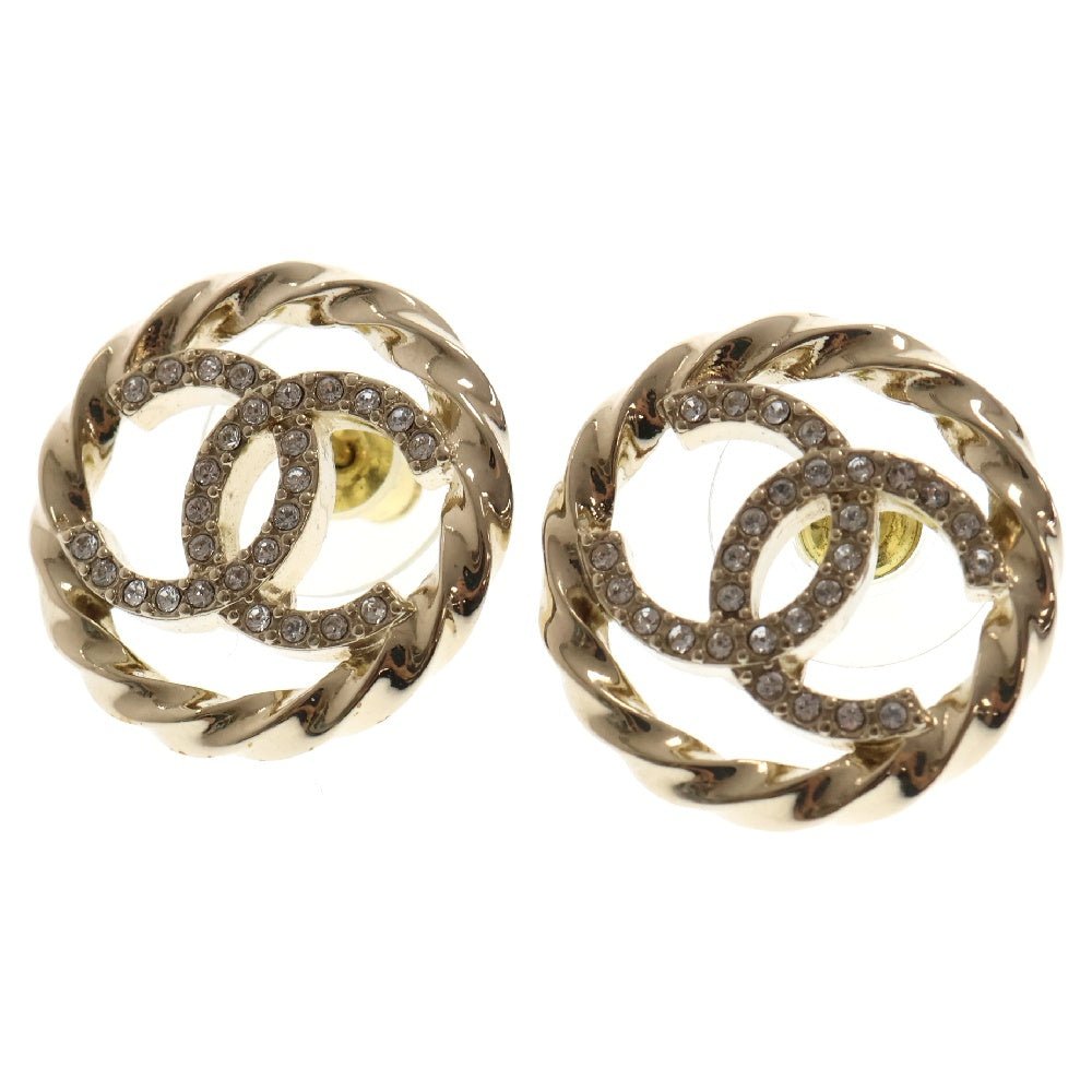 CHANEL(シャネル) ココマーク ラインストーン ピアス B23B GP ゴールド アクセサリー
