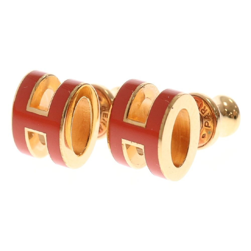 HERMES(エルメス) ポップアッシュミニ ピアス オレンジ×ゴールド GP アクセサリー