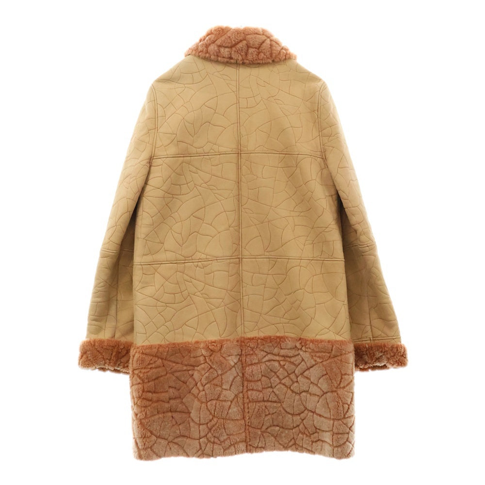 CHANEL(シャネル) ココマーク ムートンコート ベージュ×ピンク ウール P18471 38 レディース