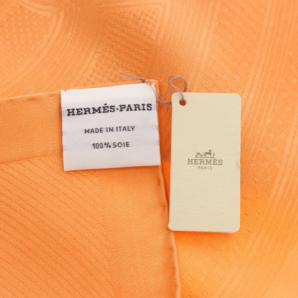 HERMES(エルメス) カレ65 グラン・トゥラララ オレンジ シルク スカーフ