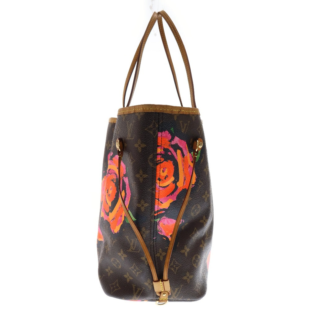 LOUIS VUITTON(ルイヴィトン) モノグラムローズ ネヴァーフルMM トートバッグ ブラウン PVCレザー M48613