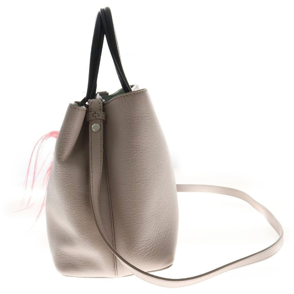 FENDI(フェンディ) モンスター プチトゥージュール 2WAY ハンドバッグ ショルダーバッグ ベージュ レザー 8BH253